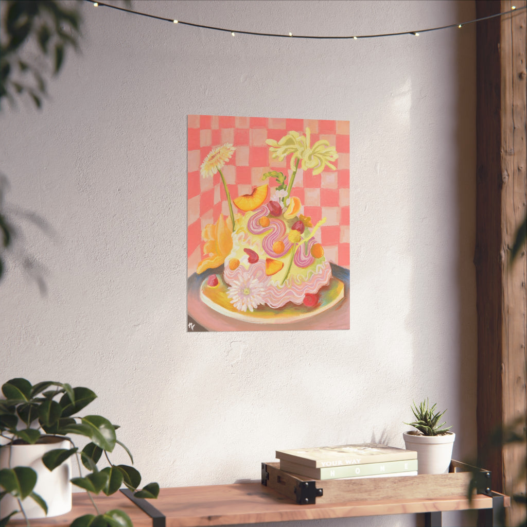 Art Print: Floral Cake
