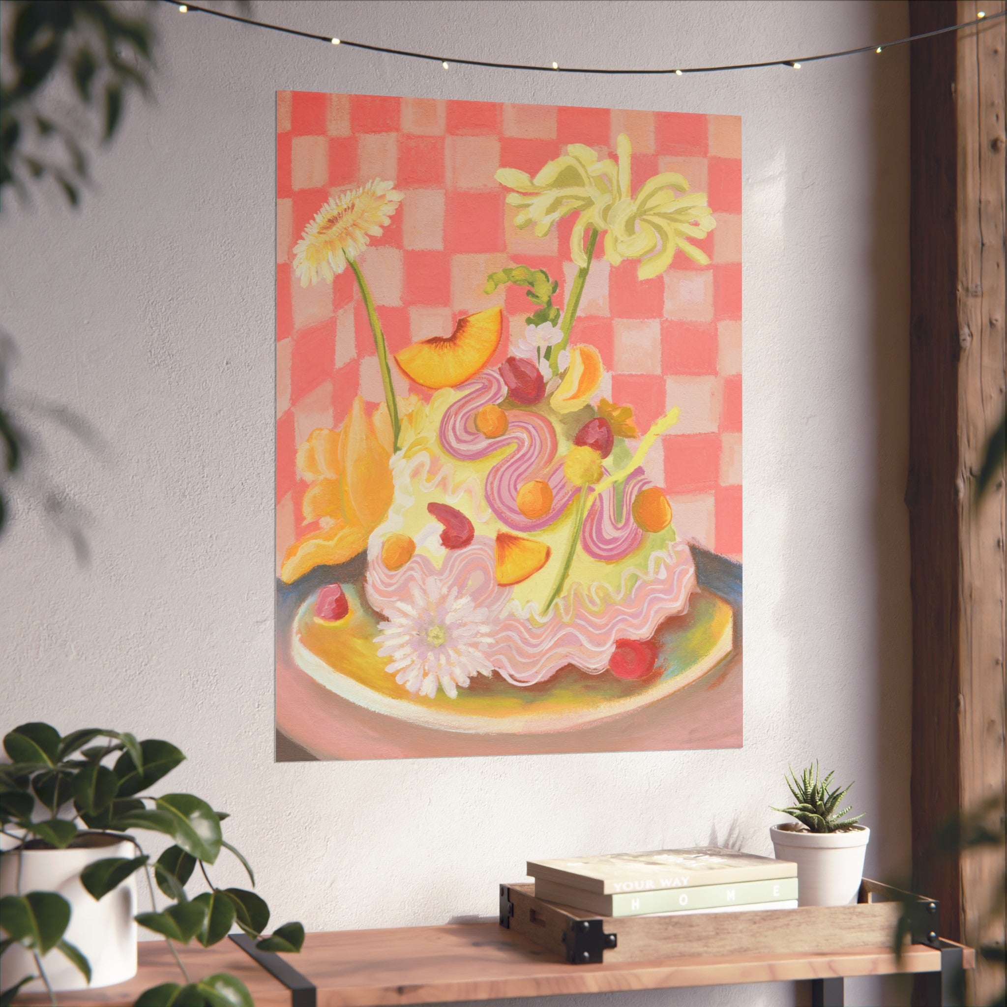 Art Print: Floral Cake