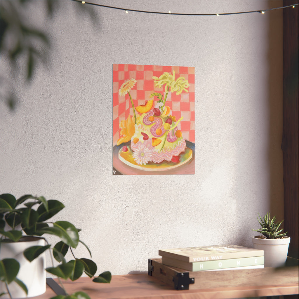 Art Print: Floral Cake