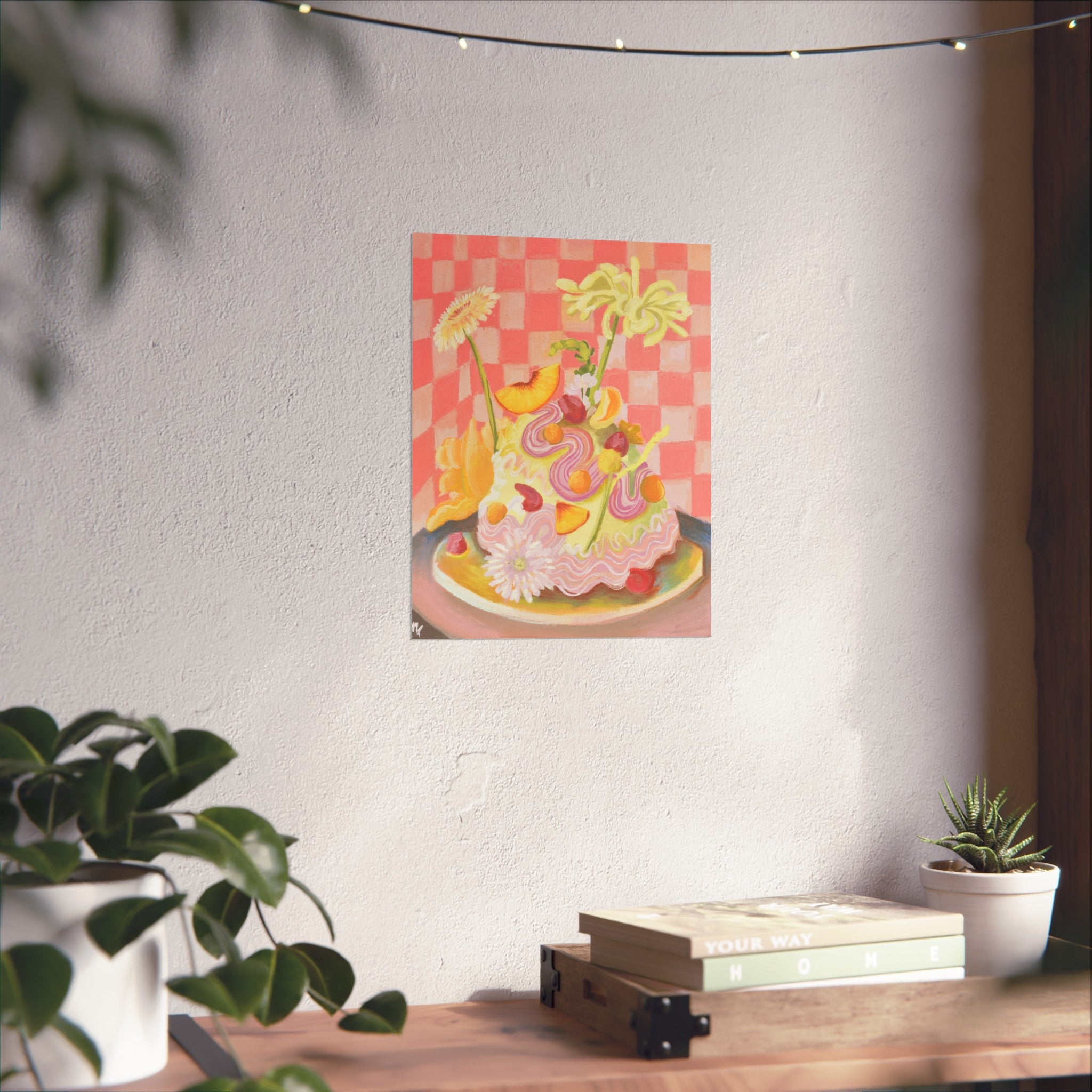 Art Print: Floral Cake