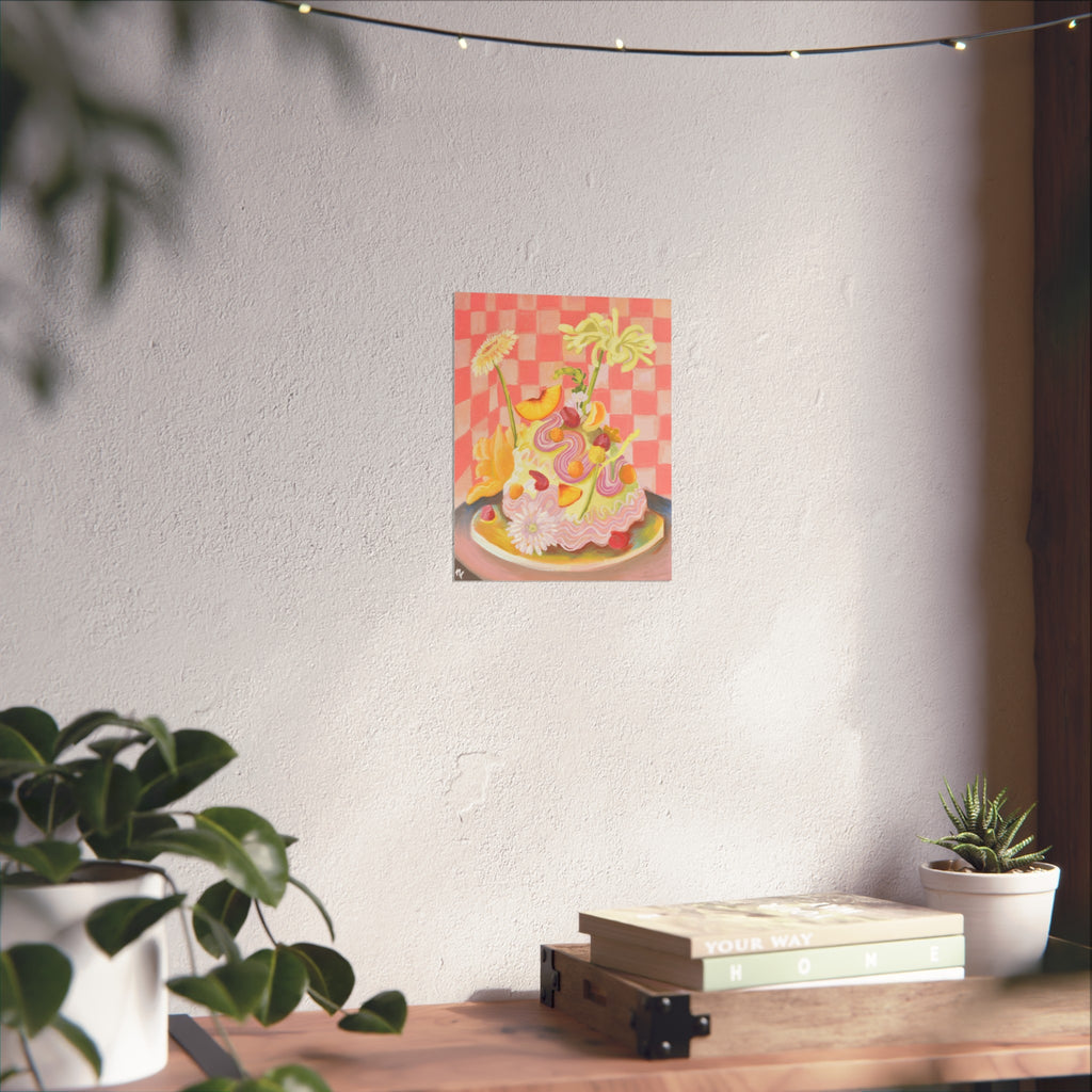 Art Print: Floral Cake
