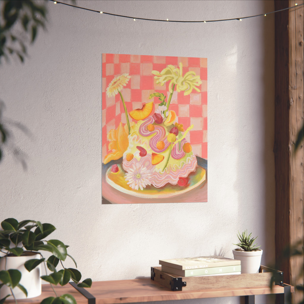 Art Print: Floral Cake